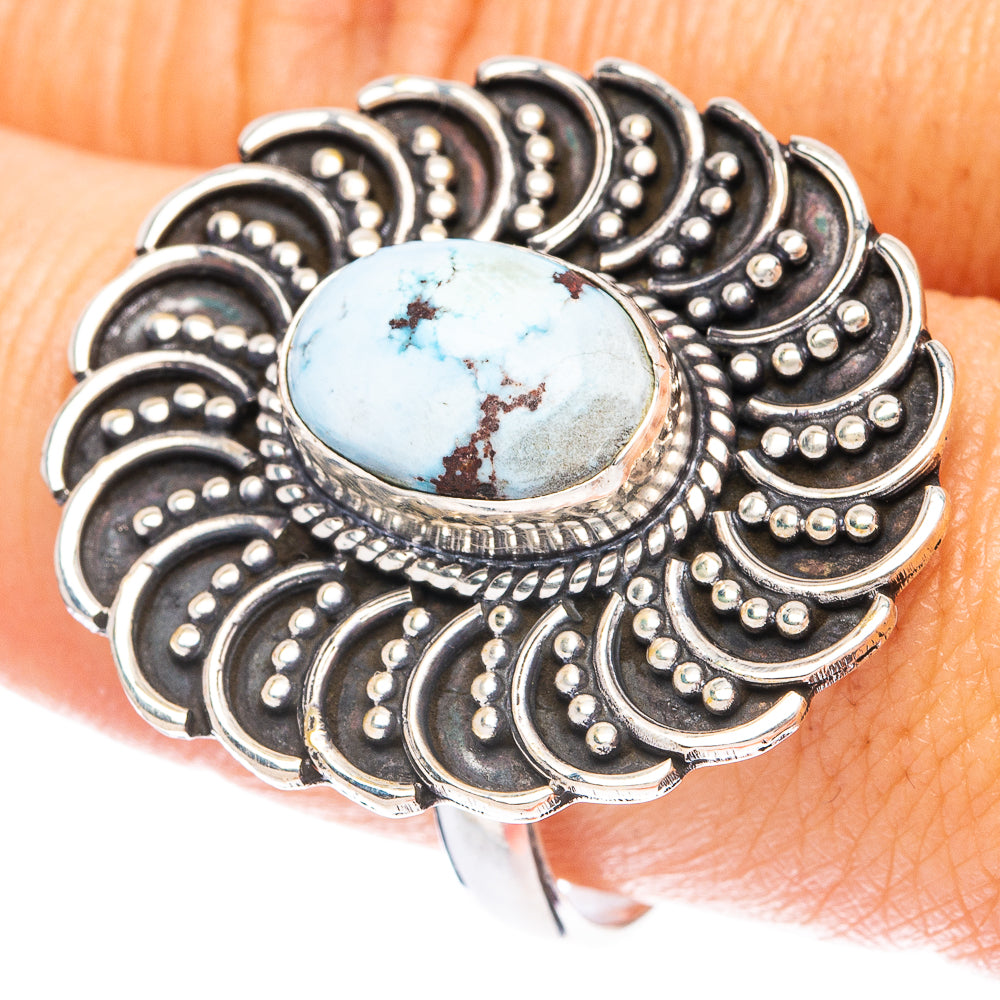 Golden Hills Turquoise Ring Size 9.75 (925 Sterling Silver) R4956