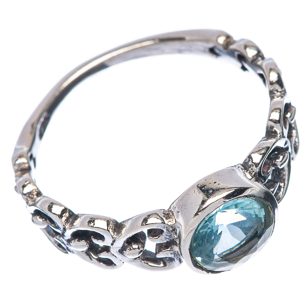 Blue Topaz Dainty Ring Size 7 (925 Sterling Silver) R145858