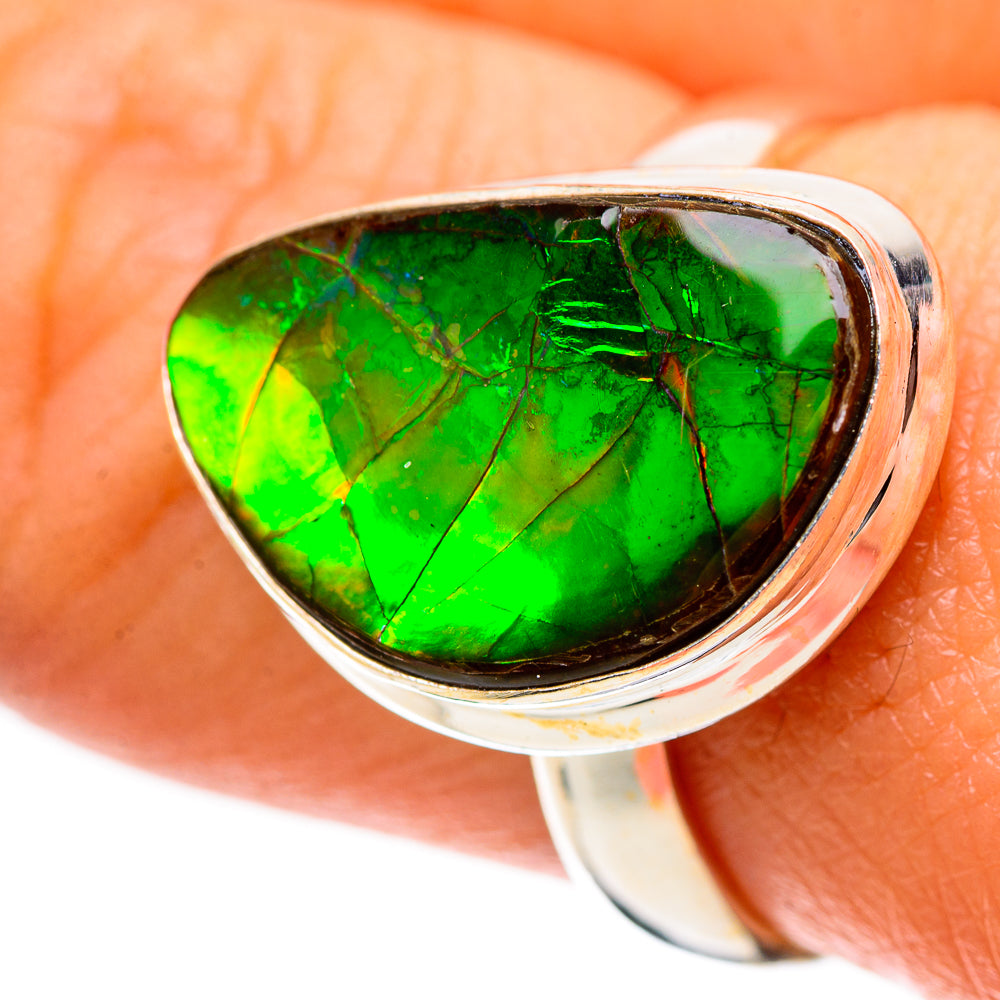Ammolite Ring Size 8 (925 Sterling Silver) RING139202