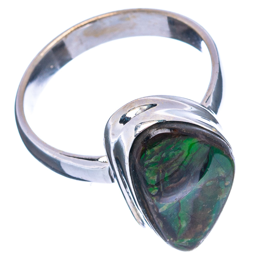 Rare Canadian Ammolite Ring Size 6.75 (.925 Sterling Silver)
