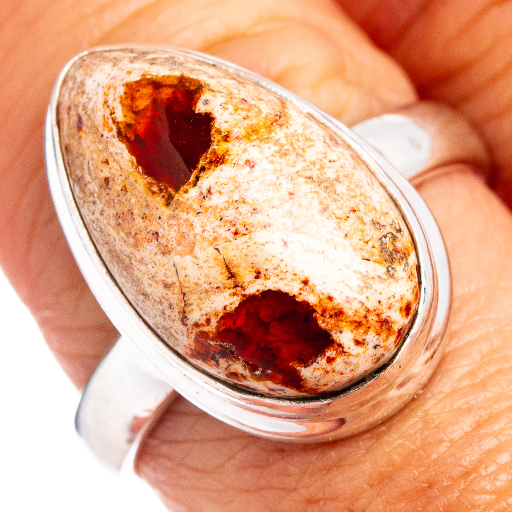 Rare Mexican Fire Opal Ring Size 8.75 (.925 Sterling Silver)