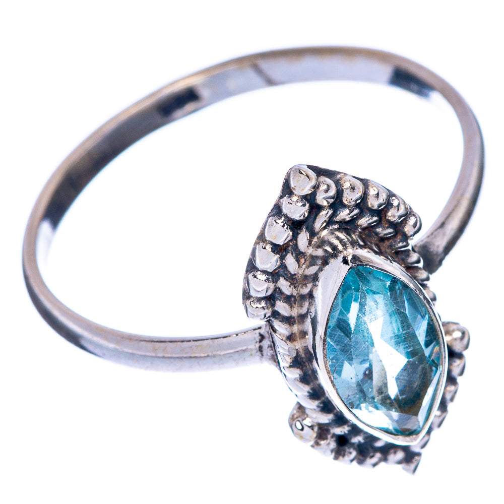 Blue Topaz Dainty Ring Size 9.75 (925 Sterling Silver) R145812