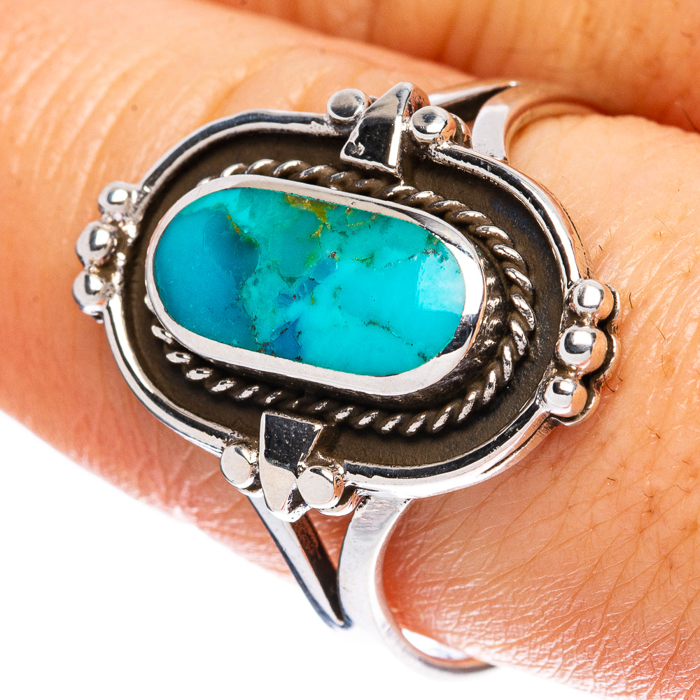 Rare Arizona Turquoise Ring Size 9.5 (925 Sterling Silver) R2333