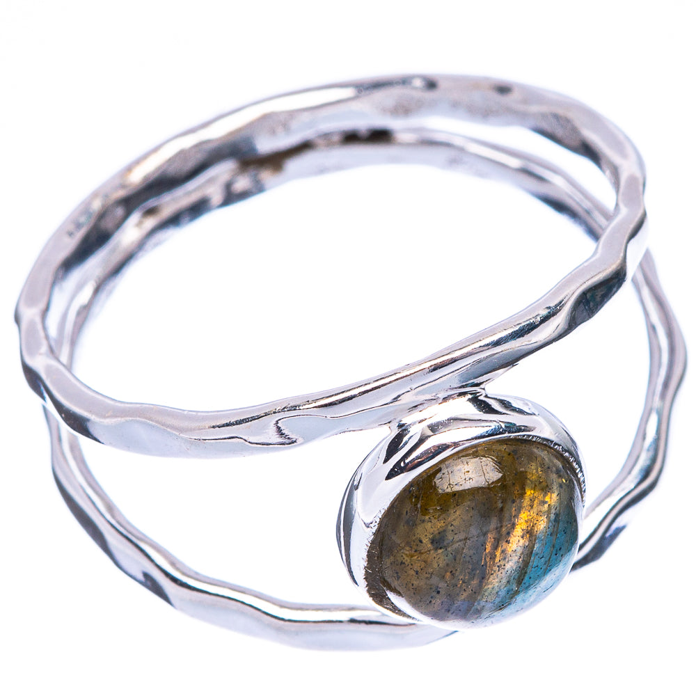 Labradorite Dainty Ring Size 8.25 (925 Sterling Silver) R5841