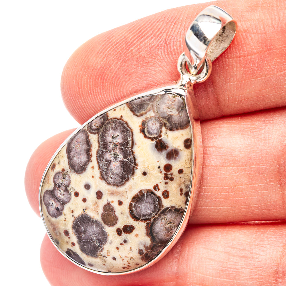 Asteroid Jasper Pendant 1 3/4" (.925 Sterling Silver)
