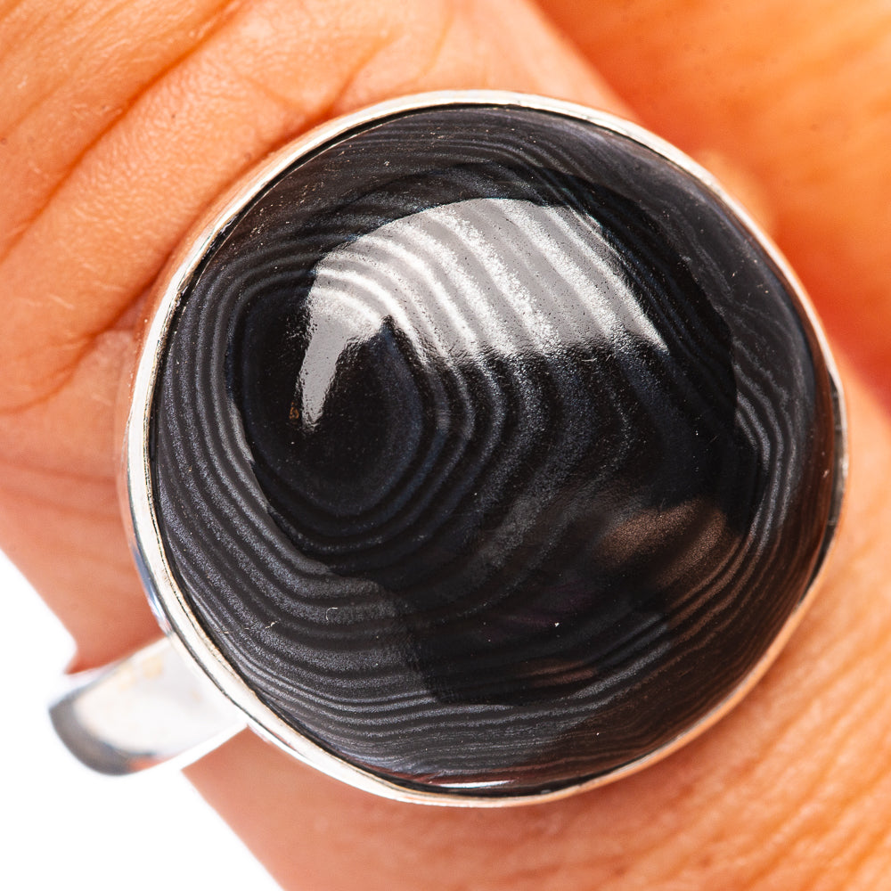 Psilomelane  Ring Size 10 (.925 Sterling Silver)