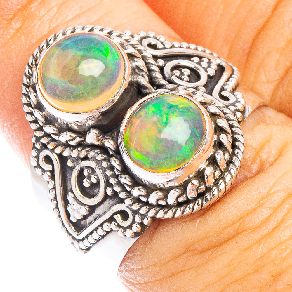 Rare Ethiopian Opal Ring Size 7 (925 Sterling Silver) R6733