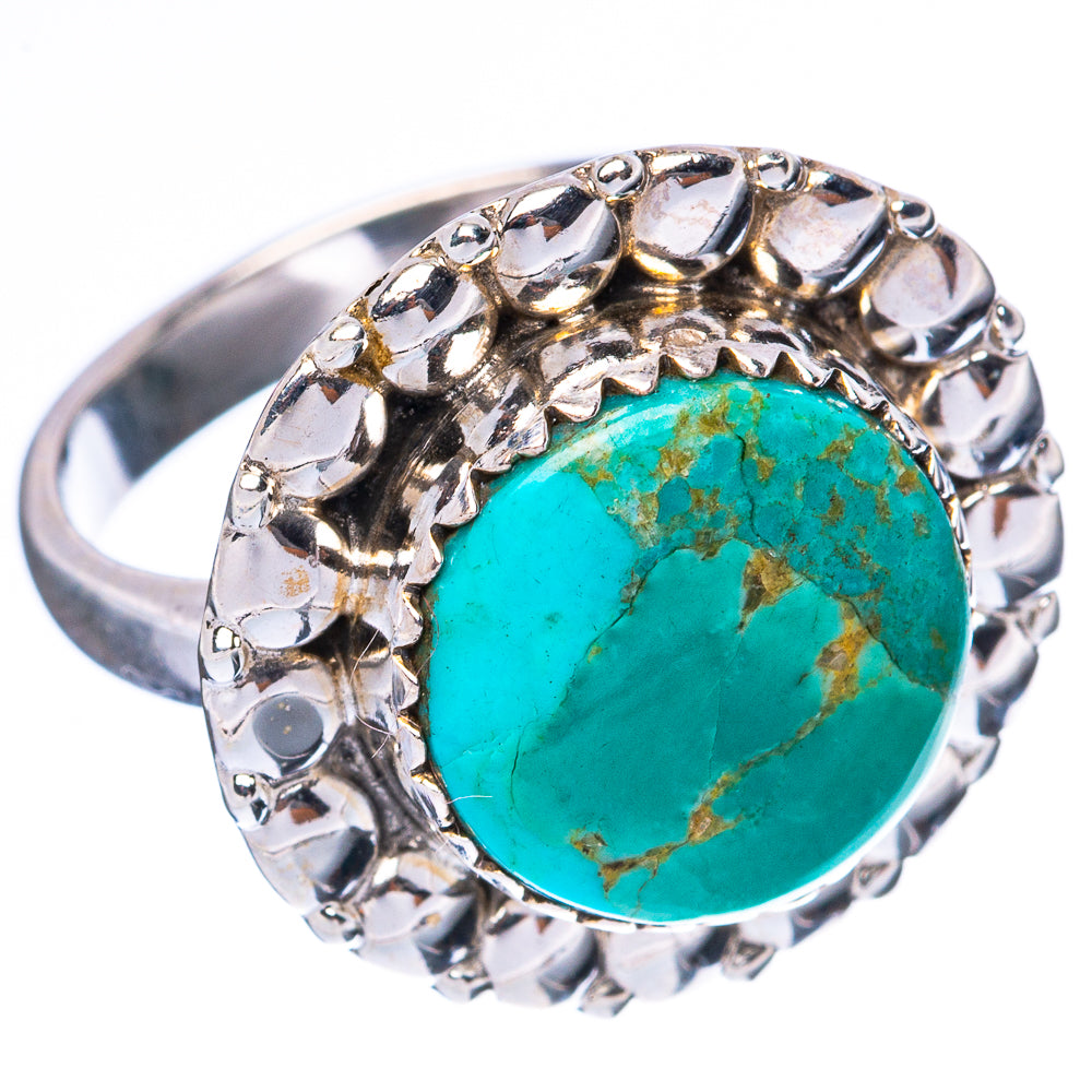 Kingman Turquoise Ring Size 7.25 (925 Sterling Silver) R4038