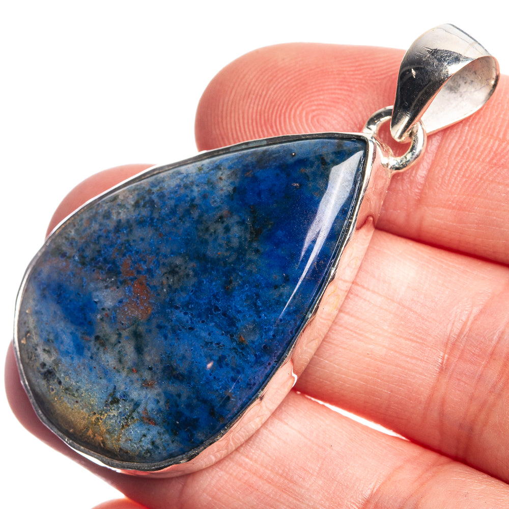 Trollite In Quartz 925 Sterling Silver Pendant 1 7/8"