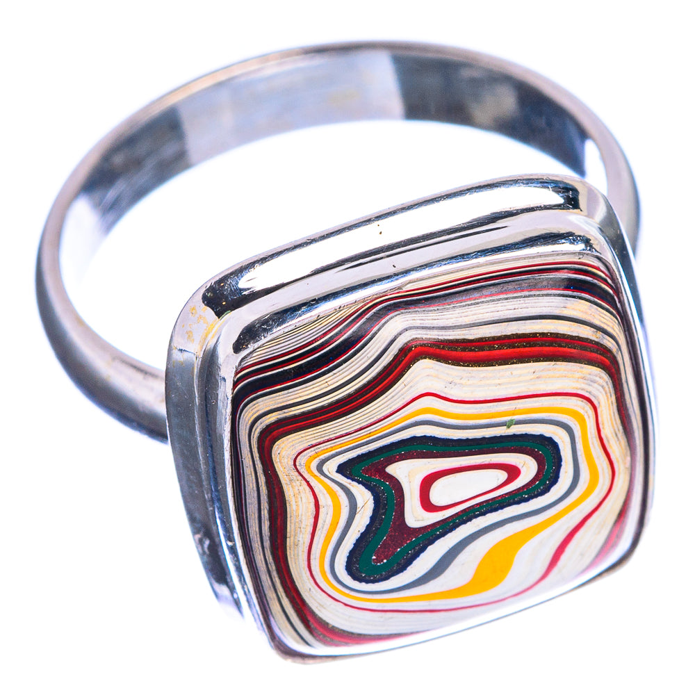 Fordite Ring Size 8.75 (925 Sterling Silver) R144279