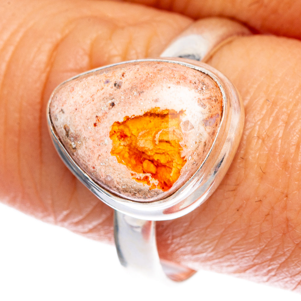 Rare Mexican Fire Opal Ring Size 10 (925 Sterling Silver) R1126