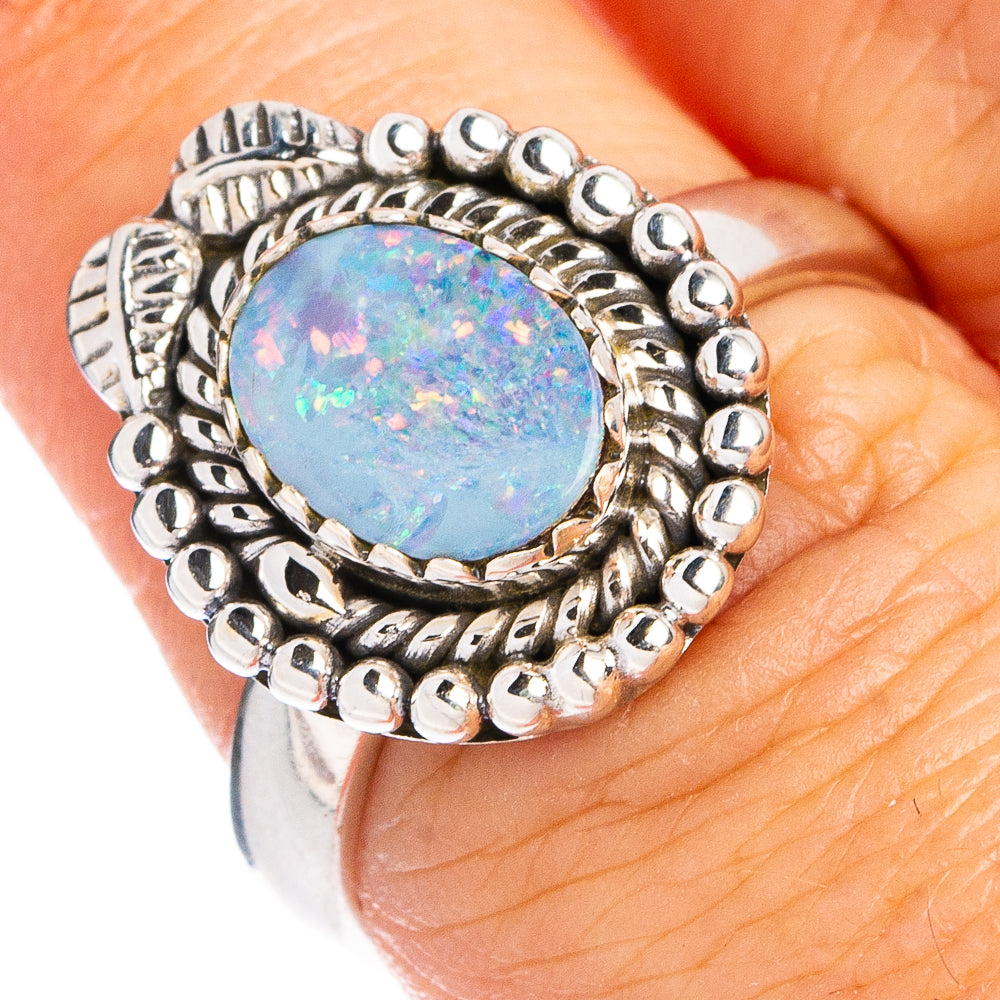 Rare Doublet Opal Ring Size 7 (.925 Sterling Silver)