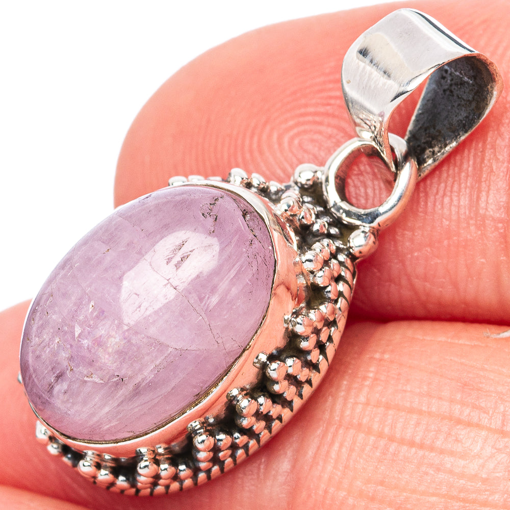 Rare Kunzite Pendant 1 1/8" (925 Sterling Silver) P42727
