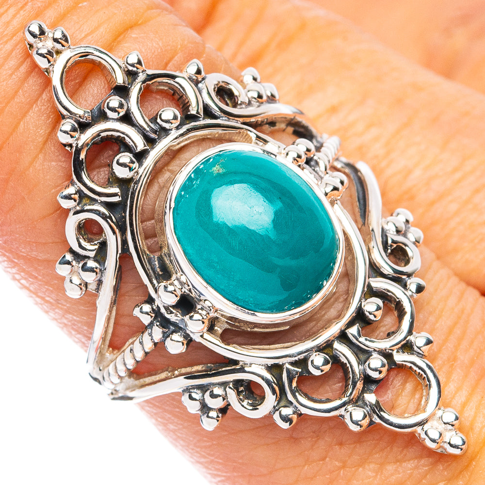 Premium Arizona Turquoise Ring Size 8 (925 Sterling Silver) R8102