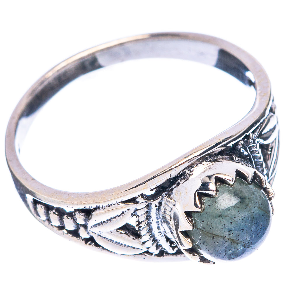 Labradorite Dainty Ring Size 6.5 (925 Sterling Silver) R5914