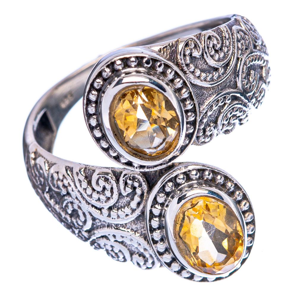 Faceted Citrine Ring Size 8 (925 Sterling Silver) R146350