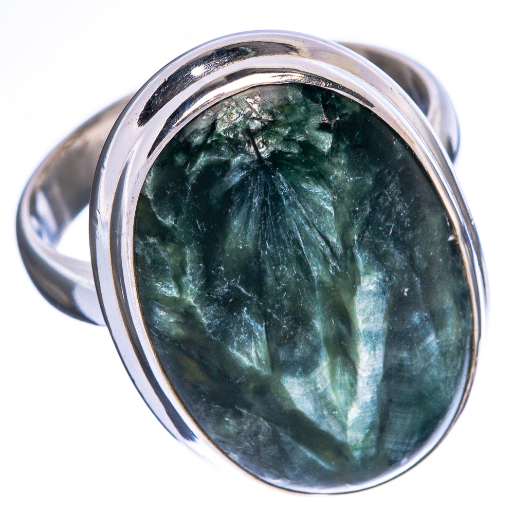 Seraphinite Ring Size 8 (925 Sterling Silver) R1421