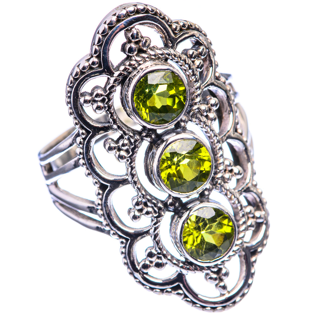 Peridot Ring Size 7.5 (925 Sterling Silver) R142125