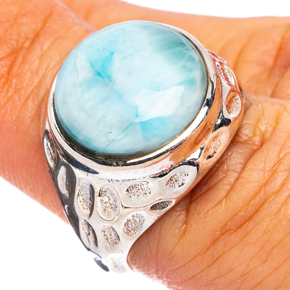 Larimar Ring Size 6.75 (925 Sterling Silver) R8325