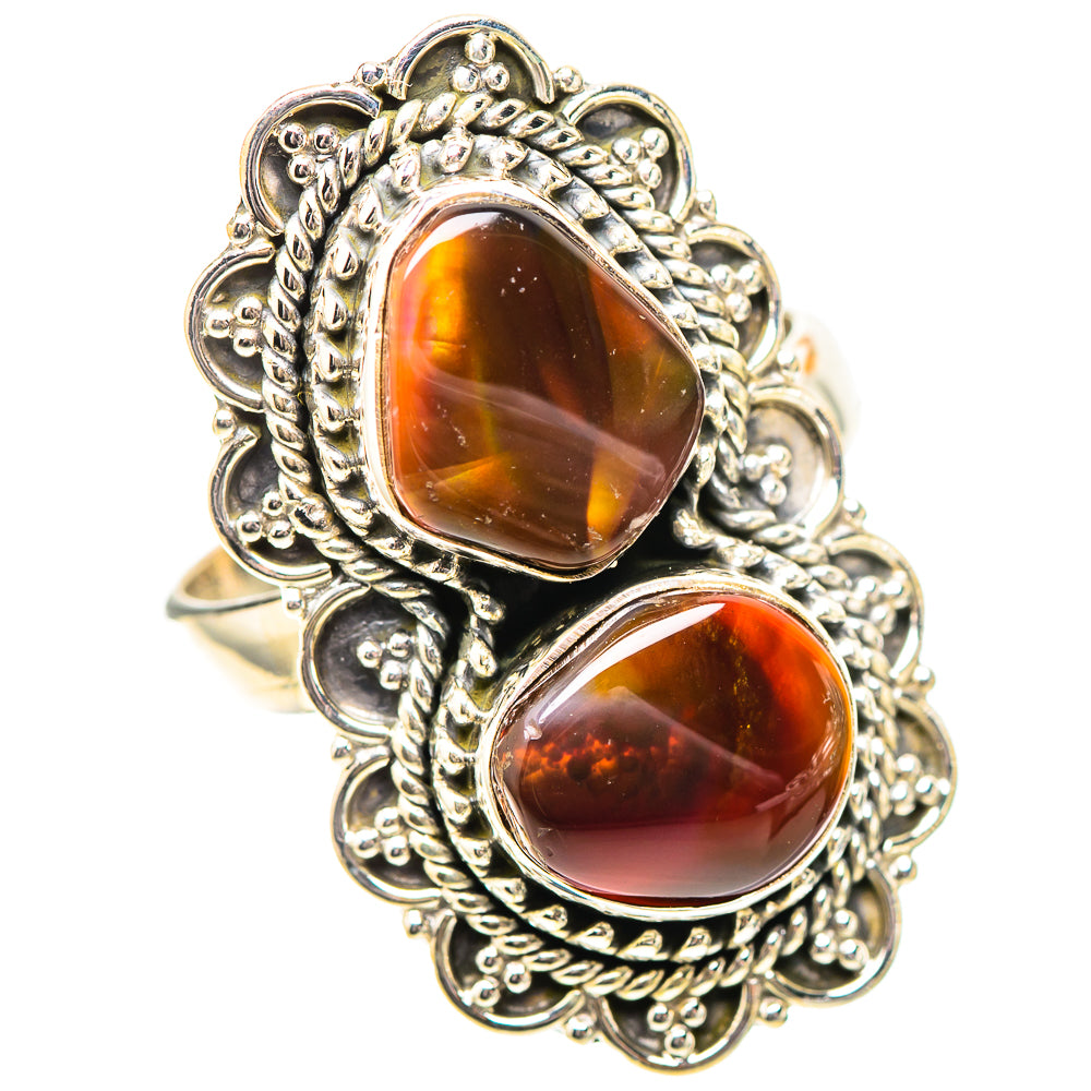 Mexican Fire Agate Ring Size 8.25 (925 Sterling Silver) RING139016