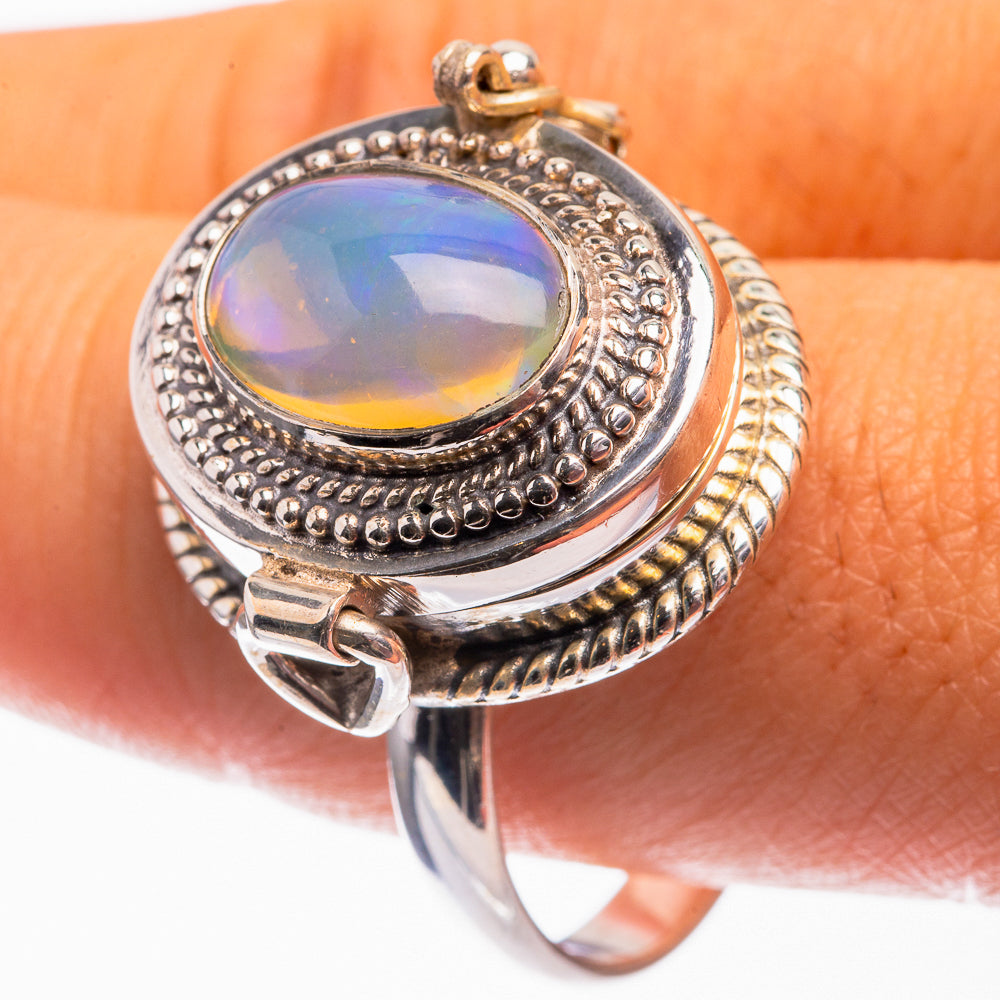 Poison Natural Ethiopian Opal Ring Size 11.75 (925 Sterling Silver) R142142