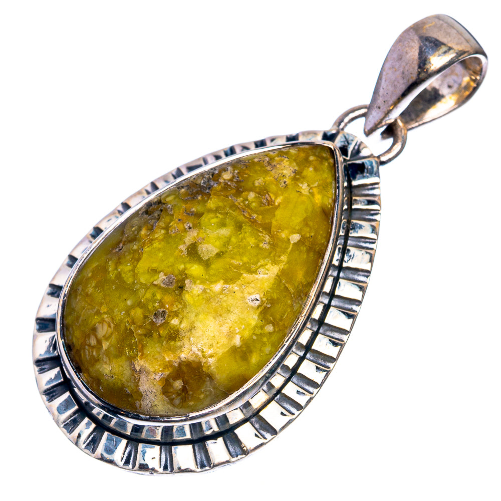 Atlantisite 925 Sterling Silver Pendant 1 5/8"