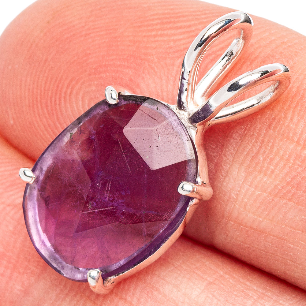 Value Amethyst Pendant 7/8" (925 Sterling Silver) P44407