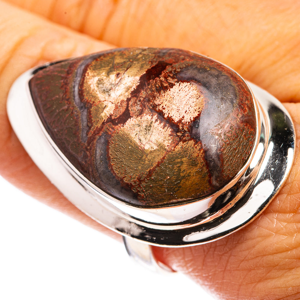 Large Mushroom Rhyolite Ring Size 10 (925 Sterling Silver) R142900