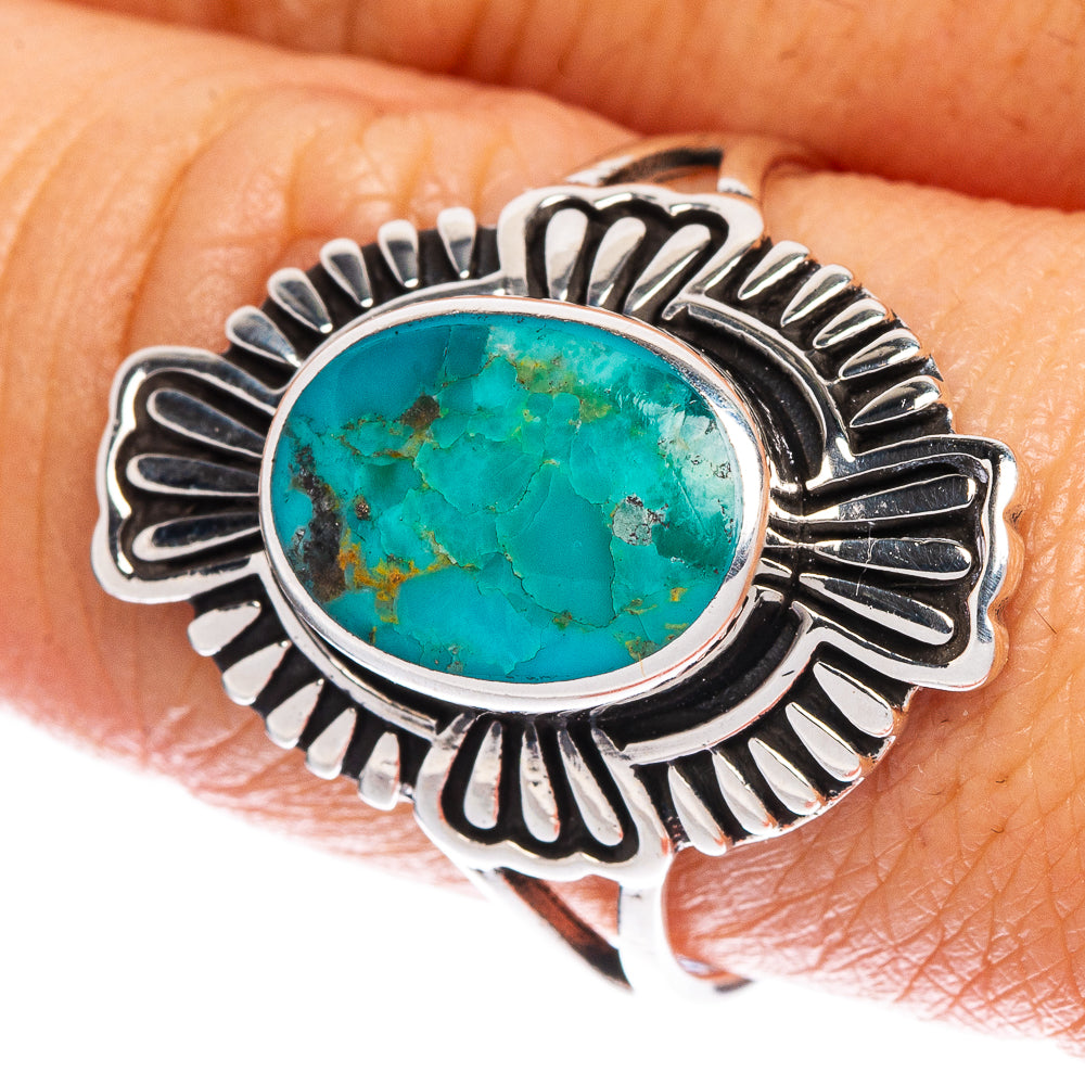 Rare Arizona Turquoise Ring Size 9.5 (925 Sterling Silver) R147079