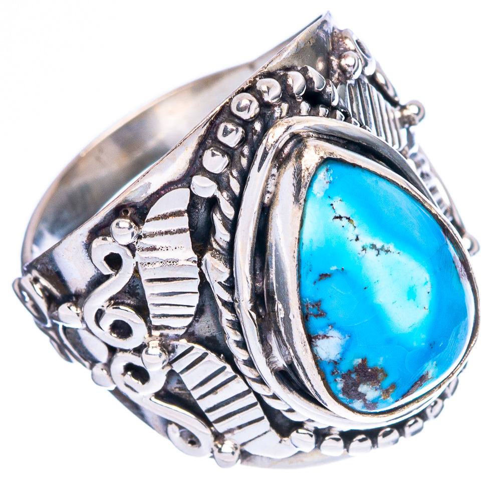 Rare Golden Hills Turquoise Ring Size 7 (925 Sterling Silver) R4609