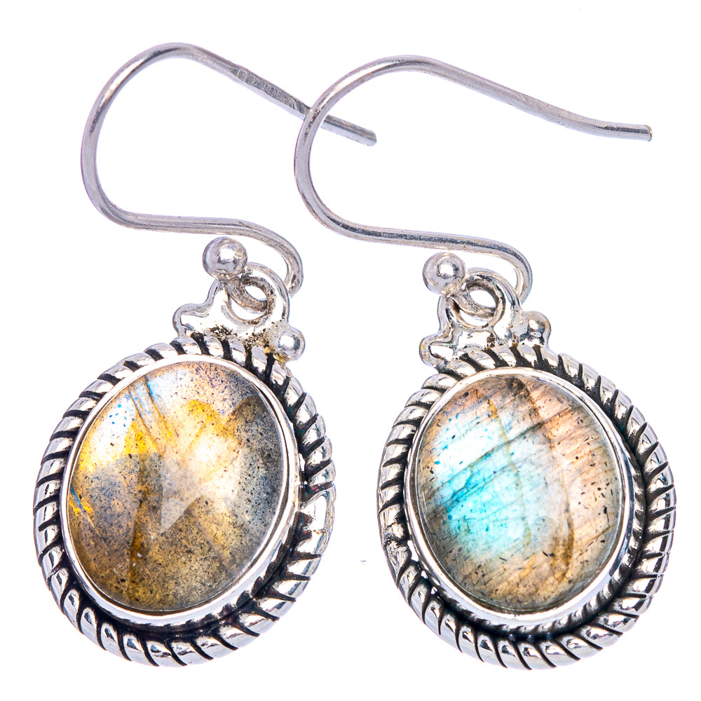 Labradorite Earrings 1 1/4" (925 Sterling Silver) E433468