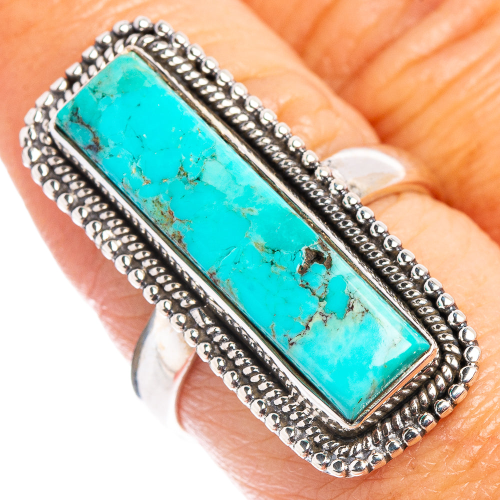 Mohave Turquoise Ring Size 8 (.925 Sterling Silver)