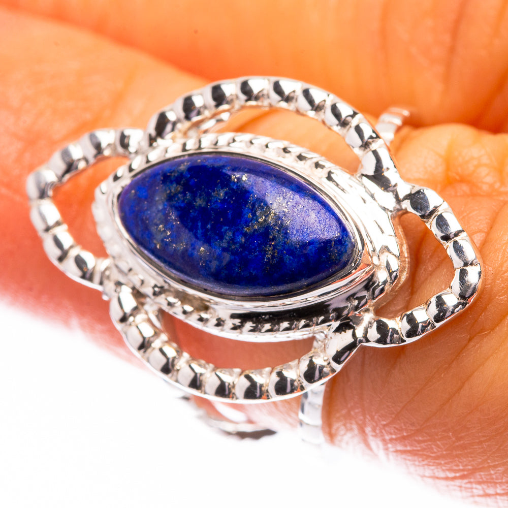 Premium Lapis Lazuli Ring Size 6 (925 Sterling Silver) R141791