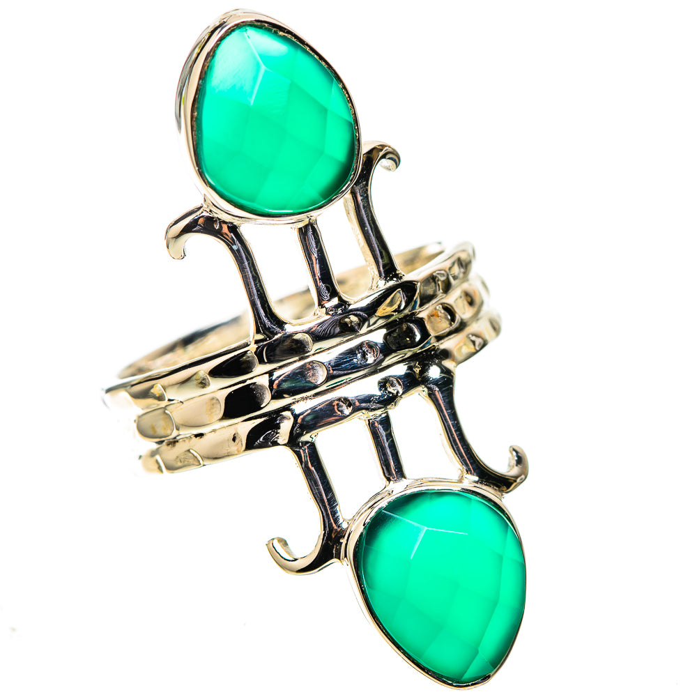 Premium Green Onyx Ring Size 7.25 (925 Sterling Silver) RING138071