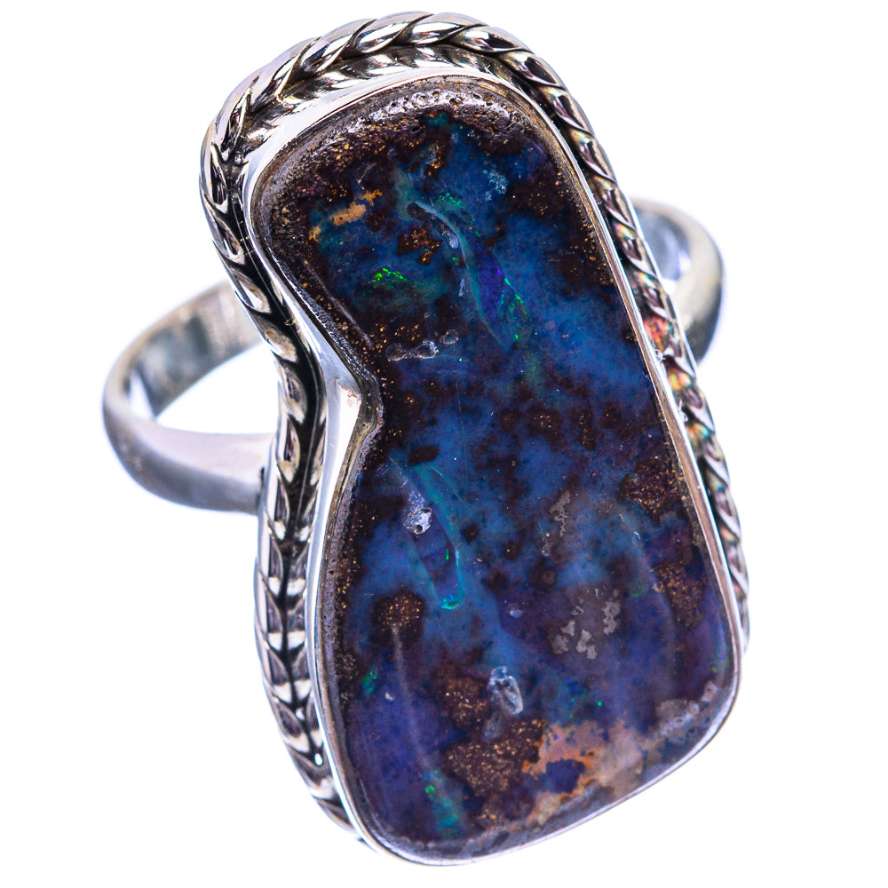 Large Boulder Opal Ring Size 11.5 (925 Sterling Silver) R142215