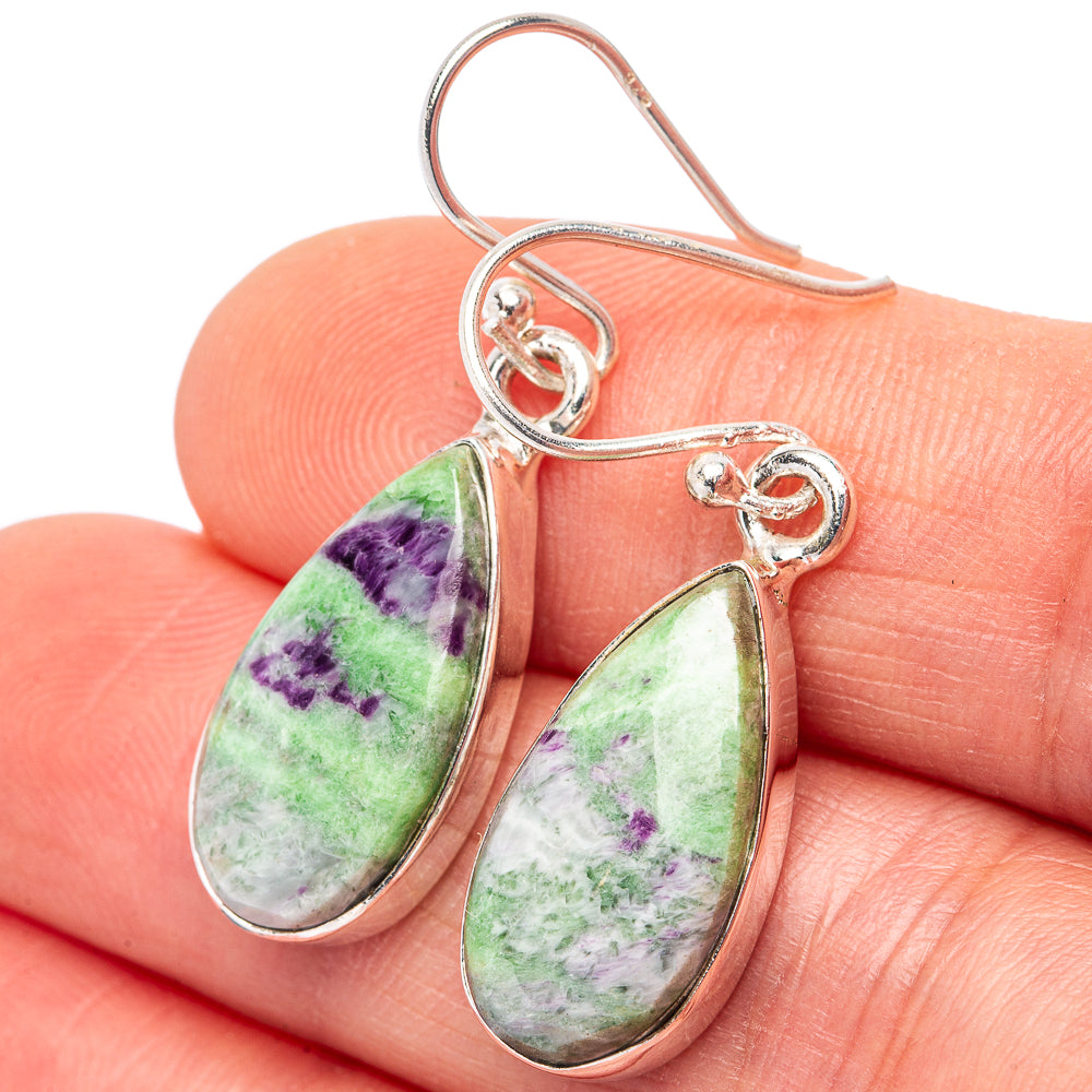 Kammererite Earrings 1 3/8" (.925 Sterling Silver)