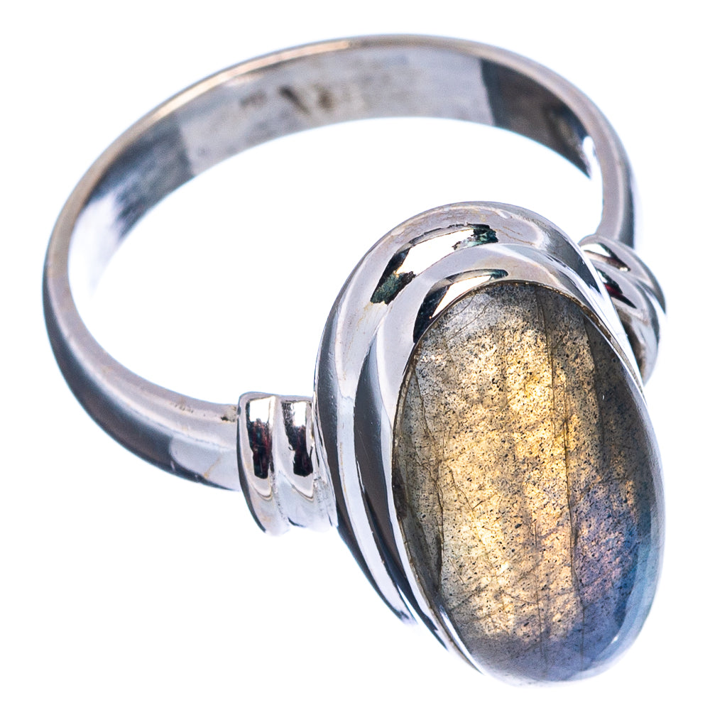 Labradorite Ring Size 6 (.925 Sterling Silver)