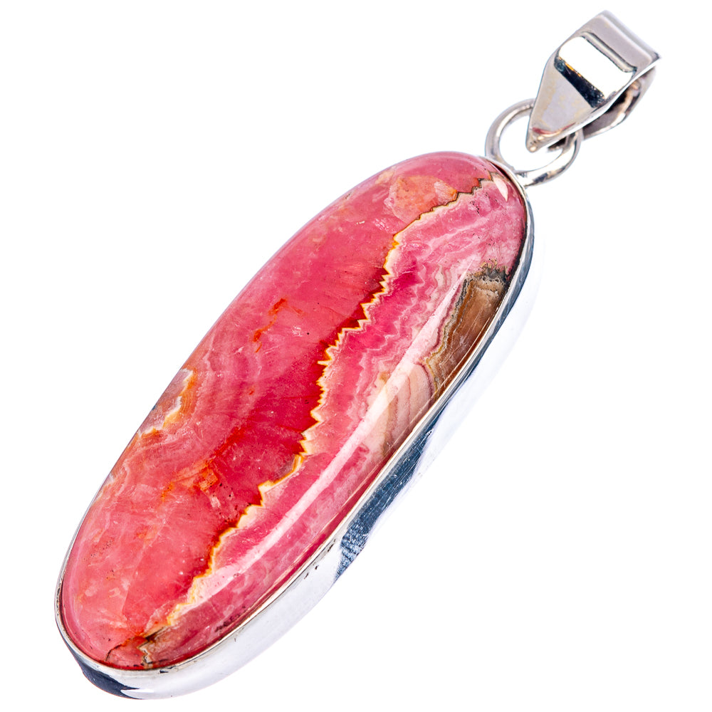Premium Rhodochrosite Pendant 2 1/8" (.925 Sterling Silver)