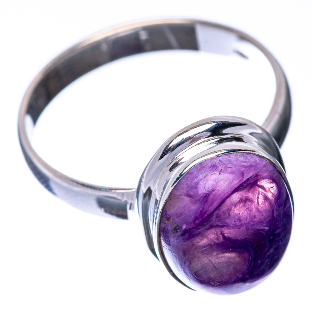 Charoite Ring Size 8 (925 Sterling Silver) R145104