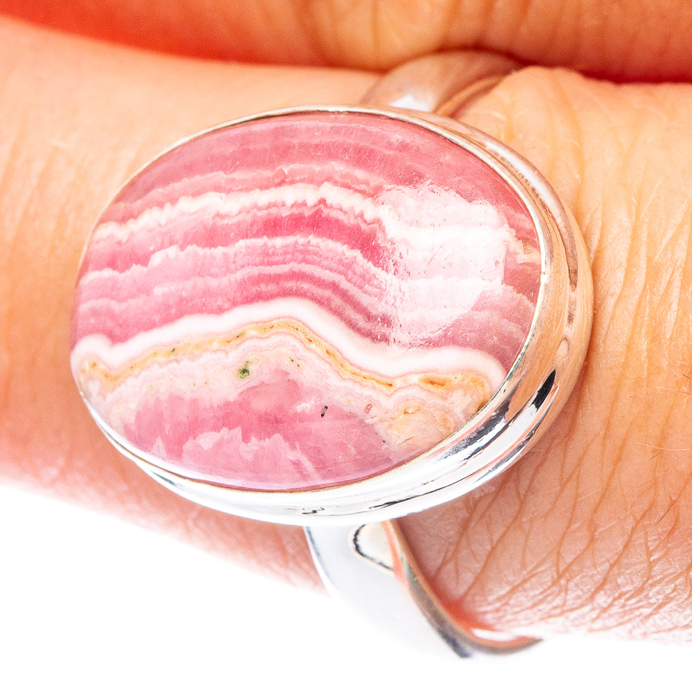 Rhodochrosite Ring Size 8.5 (925 Sterling Silver) R6904