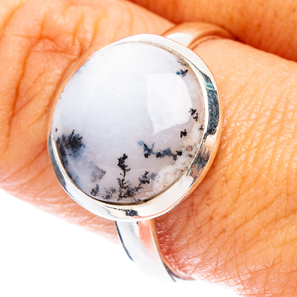 Dendritic Opal Ring Size 10 (925 Sterling Silver) R4989