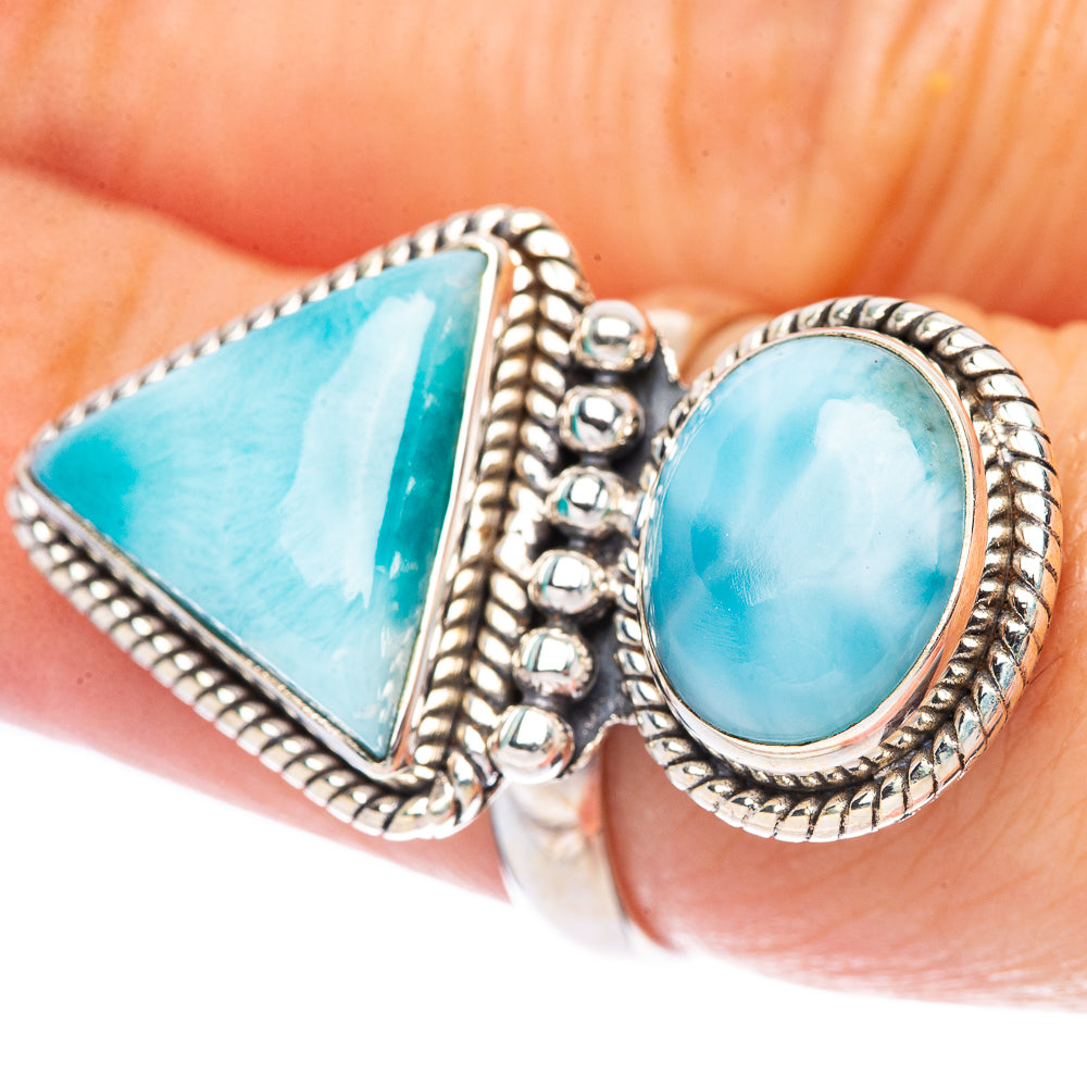 Larimar Ring Size 6.5 (925 Sterling Silver) R1730