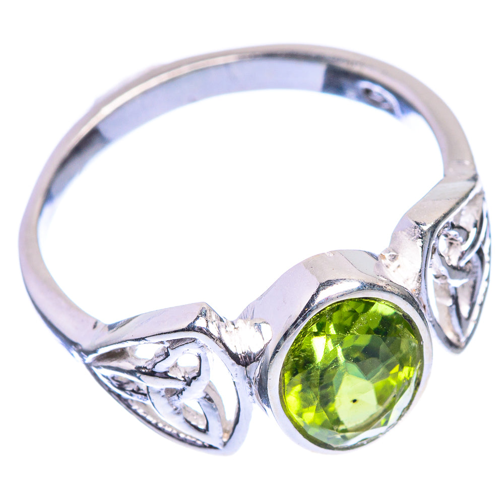 Peridot Dainty Ring Size 6 (925 Sterling Silver) R142558