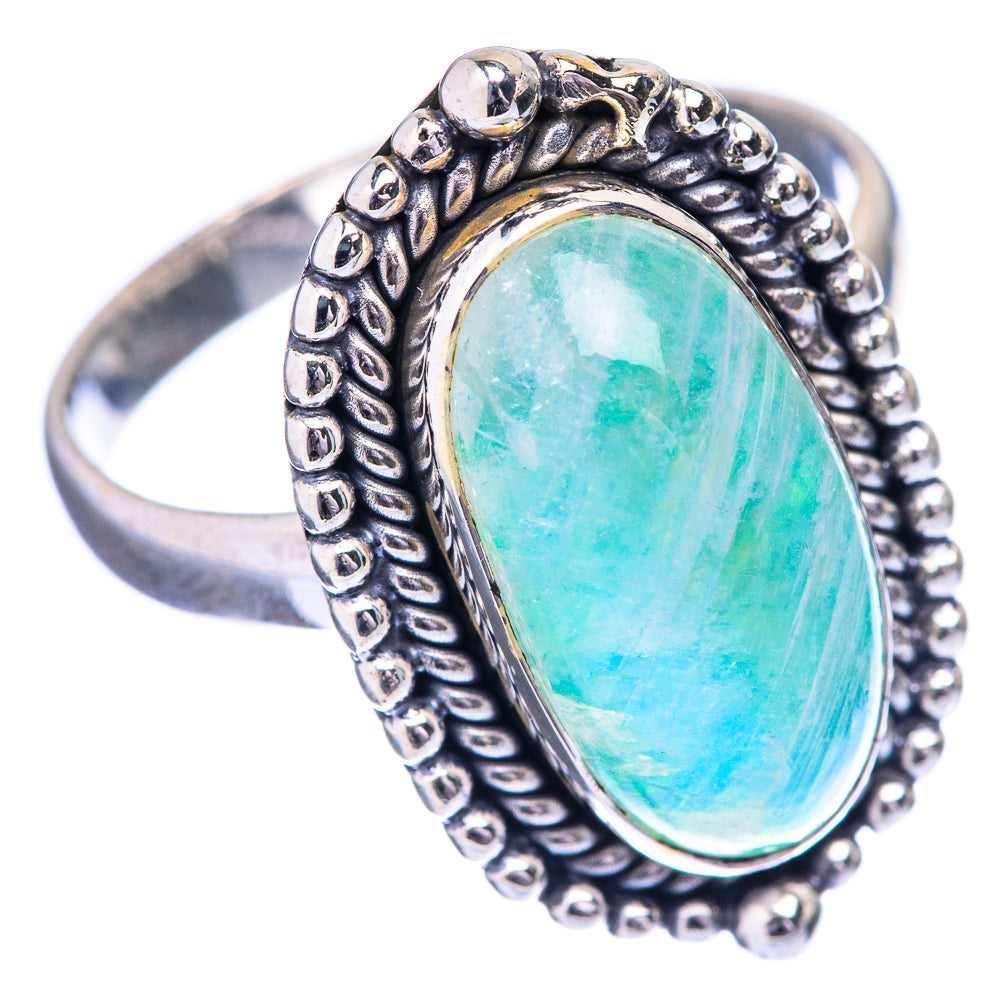 Green Moonstone Ring Size 11 (925 Sterling Silver) R142652