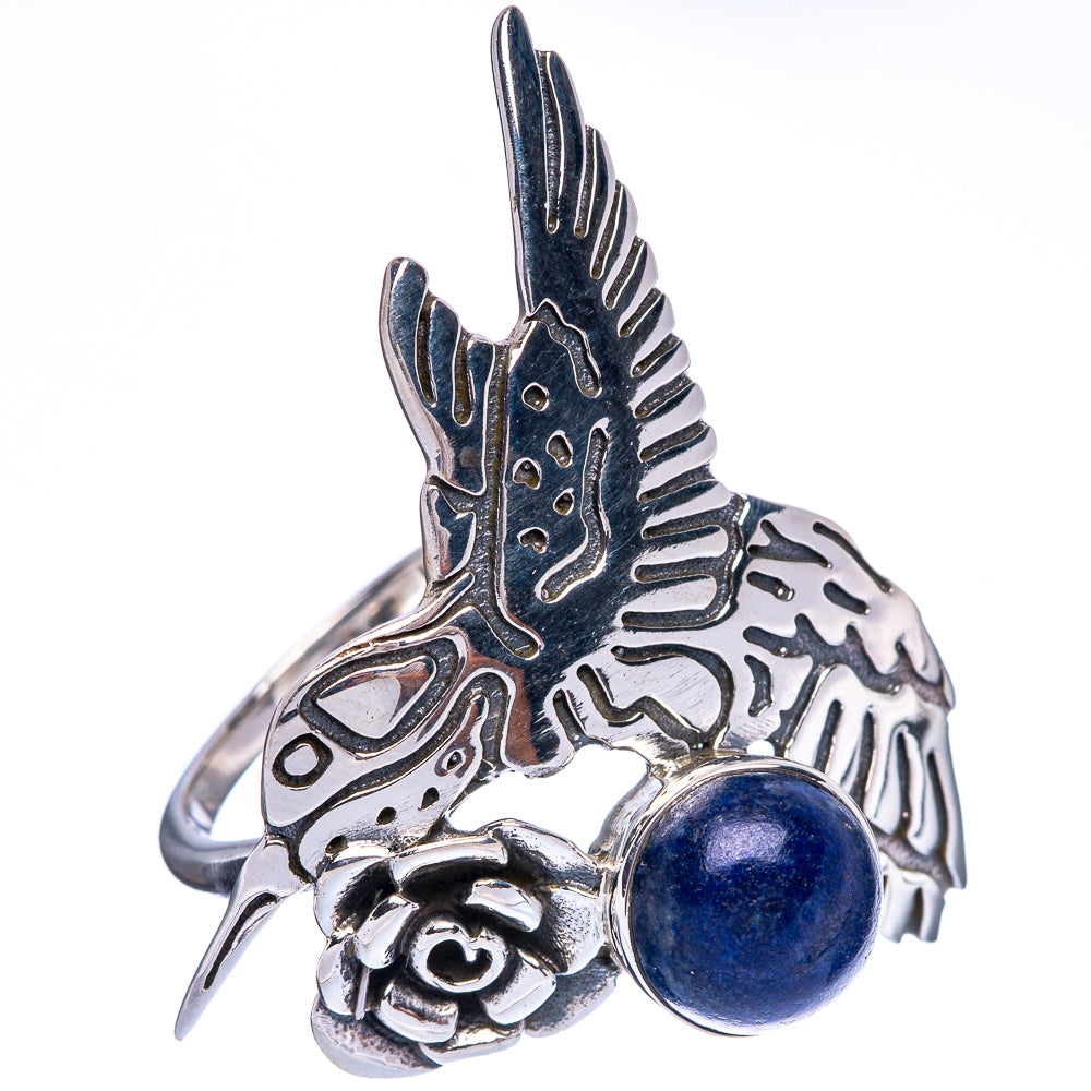 Large Lapis Lazuli Hummingbird Ring Size 7.75 (925 Sterling Silver) R146480