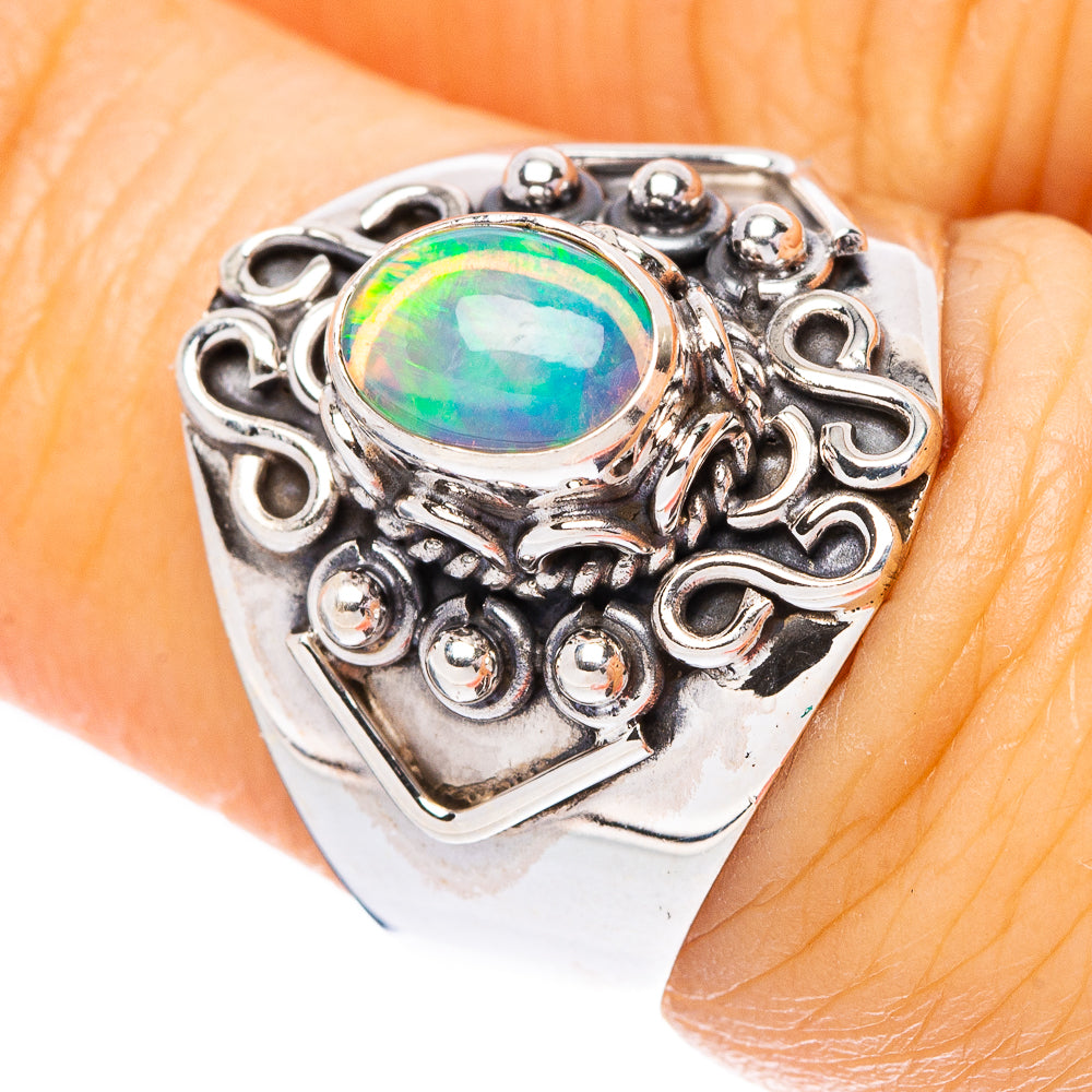Rare Ethiopian Opal Ring Size 7 (925 Sterling Silver) R4436