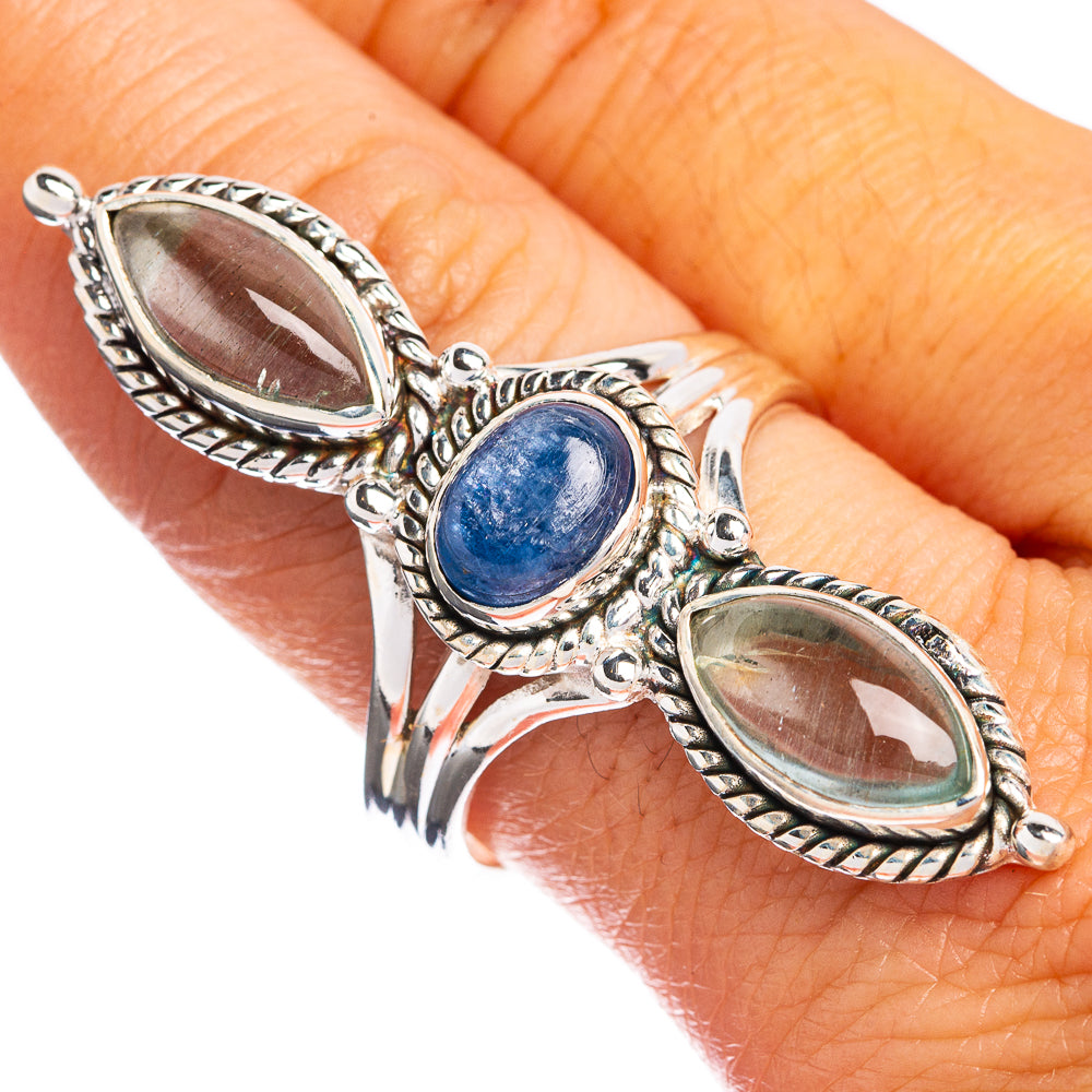 Large Kyanite, Aquamarine Ring Size 9.75 (925 Sterling Silver) R144373