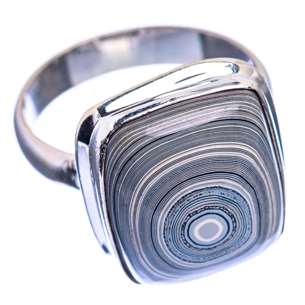 Fordite Ring Size 7.5 (925 Sterling Silver) R142024