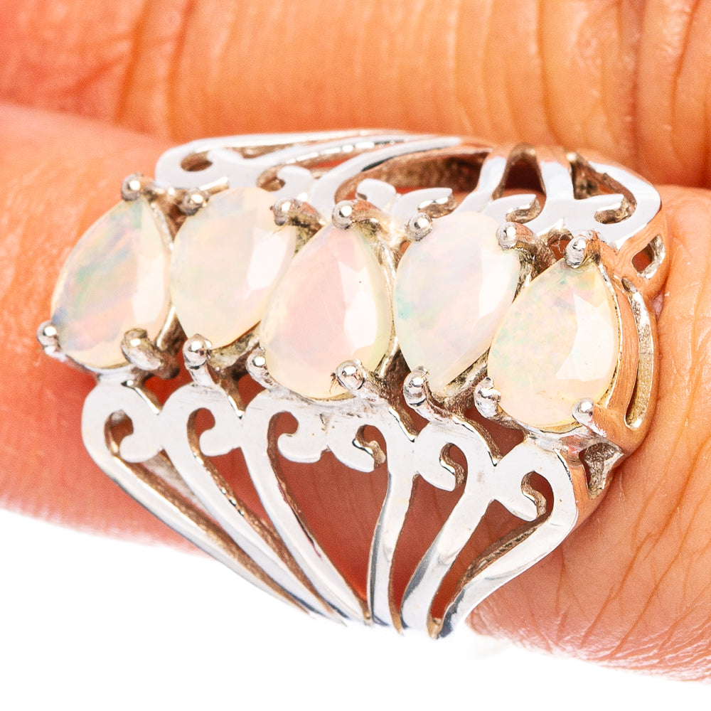 Rare Ethiopian Opal 925 Sterling Silver Ring Size 6 (925 Sterling Silver) R6108