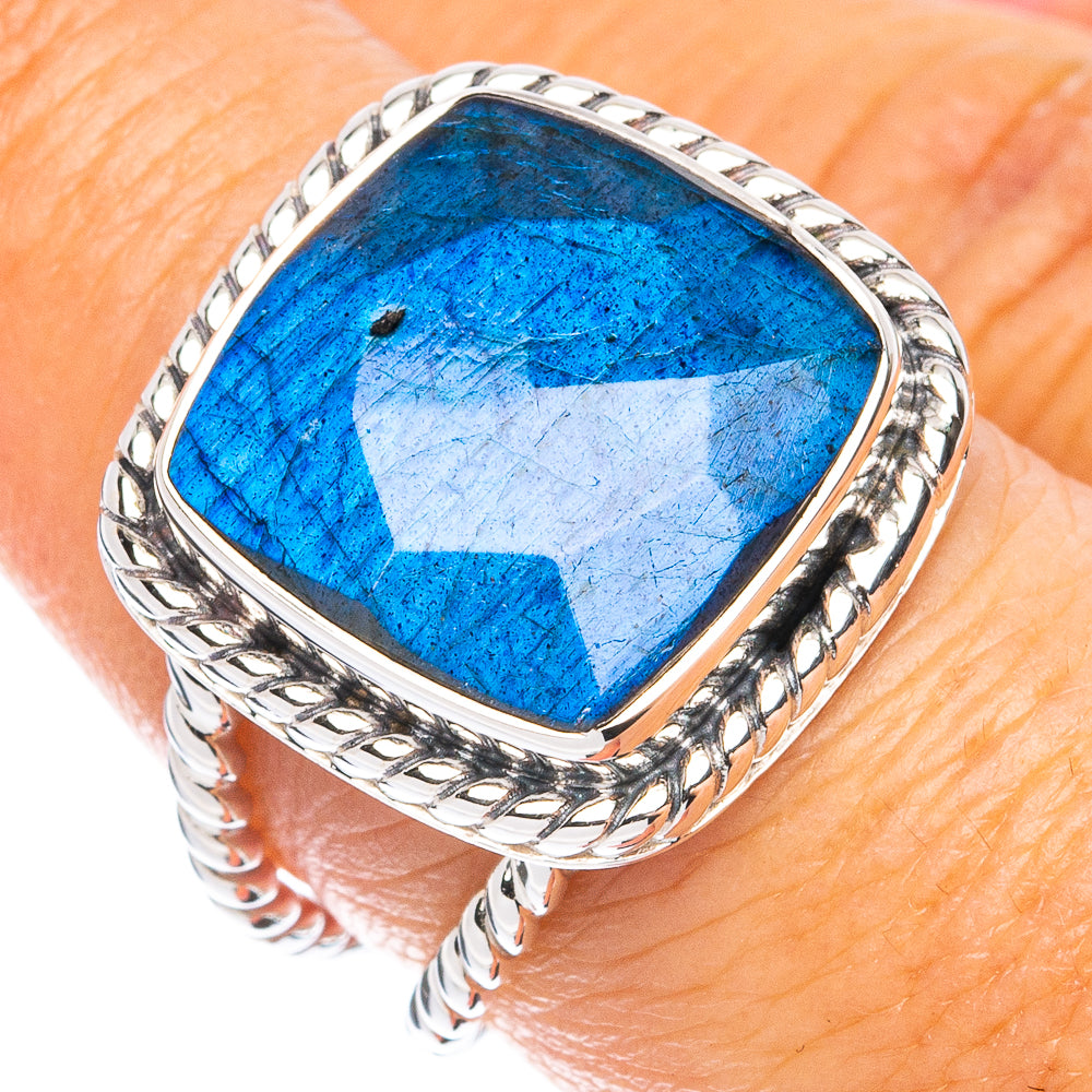 Premium Labradorite Ring Size 7 (925 Sterling Silver) R8107